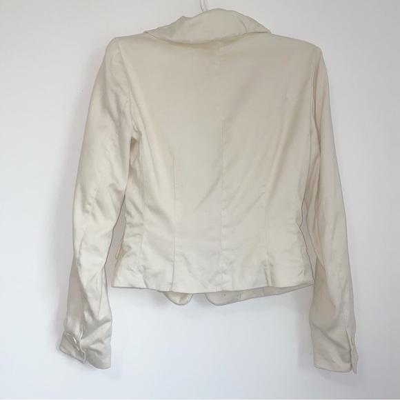 Armani Exchange Vintage Cream Fitted Blazer Jacket - Picture 6 of 12